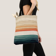 Sac fourre-tout à rayures colorées en acrylique te