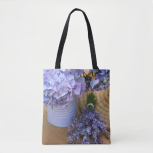 Sac fourre-tout à ressort bleu sur impression