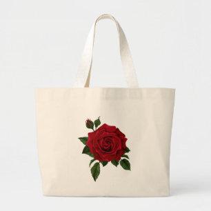 Sac fourre-tout à rose rouge