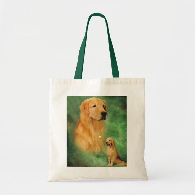 Sac fourre-tout à Spencer de golden retriever (Devant)