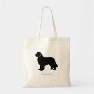 Sac fourre-tout à Terre-Neuve (silhouette noire)