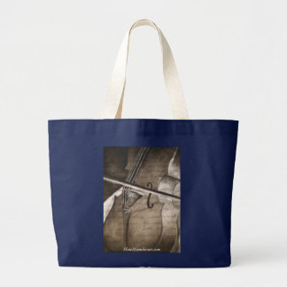 Sac fourre-tout à toile avec le violoncelle