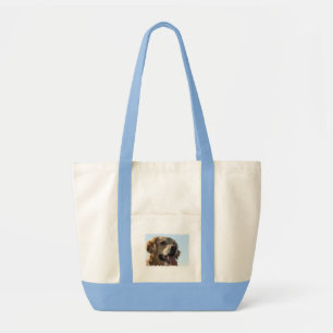 Sac fourre-tout à toile de golden retriever