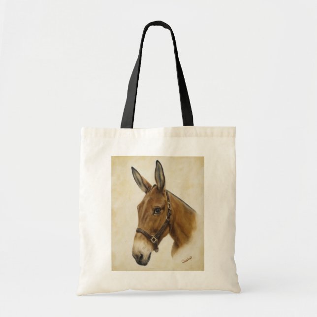 Sac fourre-tout à toile de mule (Devant)