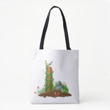 Sac fourre-tout à totem de plante grimpante avec d