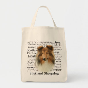 Sac fourre-tout à traits de Sheltie