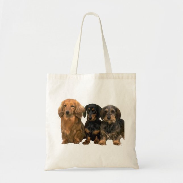 Sac fourre-tout à trio de teckel (Devant)