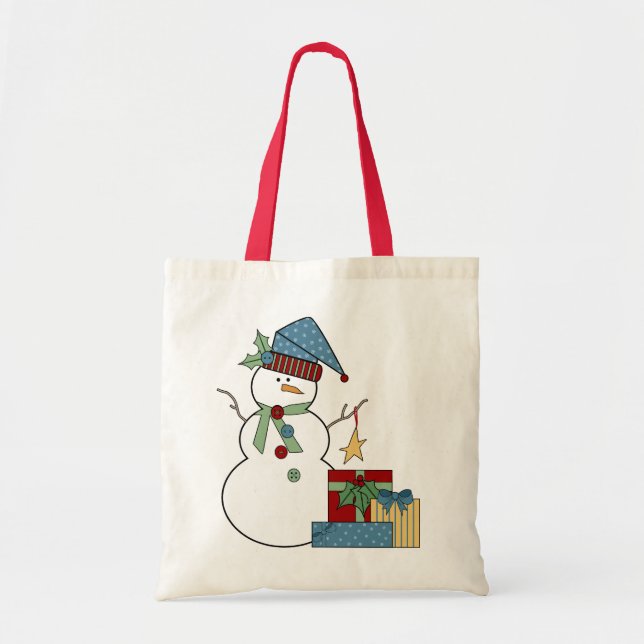 Sac fourre-tout à vacances de bonhomme de neige de (Devant)