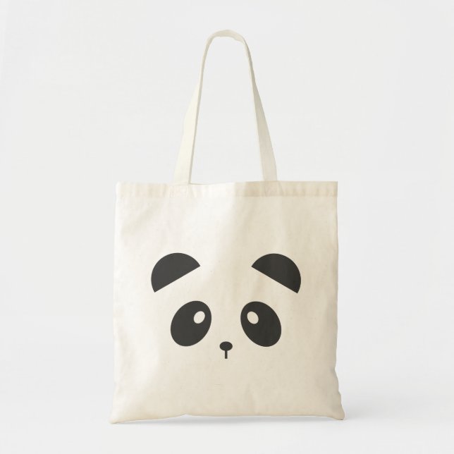 Sac fourre-tout à visage de panda (Devant)