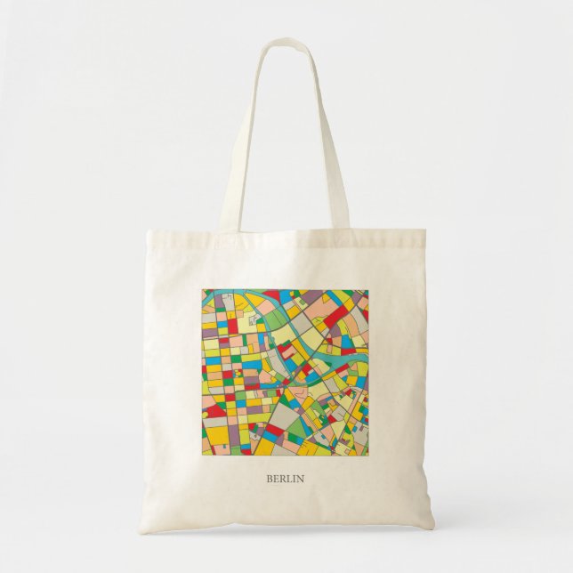 Sac fourre-tout abstrait de Berlin, sac de Berlin (Devant)