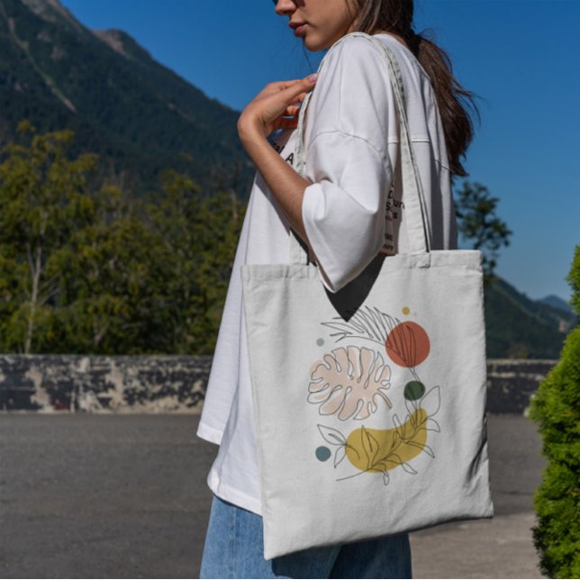 Sac fourre-tout Abstrait feuille (Créateur téléchargé)