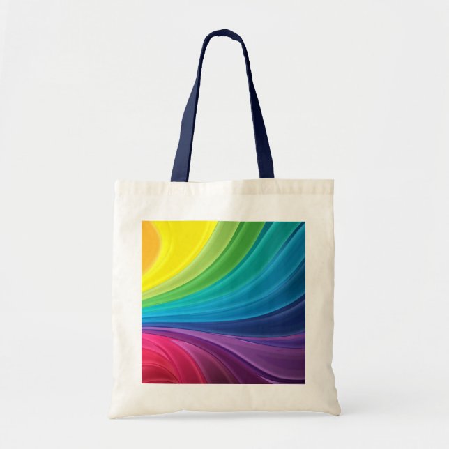 Sac fourre-tout Abstrait Rainbow Swirl (Devant)