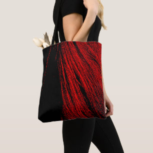 Sac fourre-tout Abstrait Red Horse Mane