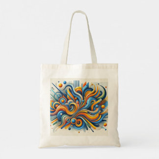 Sac fourre-tout Abstrait vibrant