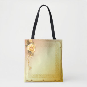 Sac fourre-tout All-Over-Print YellowRose, moyen