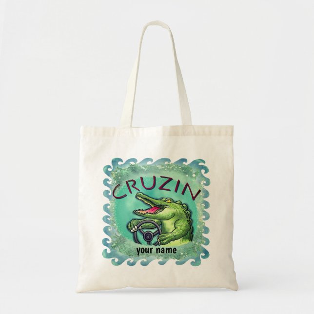 Sac fourre-tout Alligator de croisière (Devant)