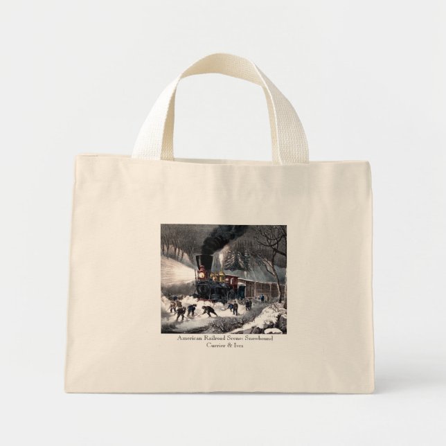 Sac fourre-tout - American Railroad Scene : Neige (Devant)