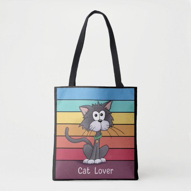Sac fourre-tout Amoureux des chats festif (Devant)
