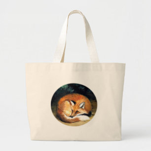 Sac fourre-tout animal rouge somnolent à art de