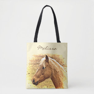 Sac fourre-tout animal Sunny Brown Gold Horse