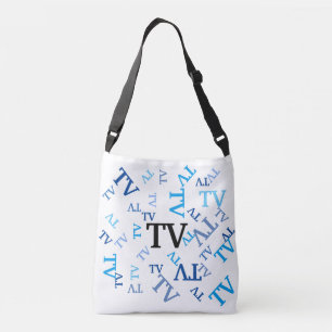Sac fourre-tout (ao) - Initiales bleues