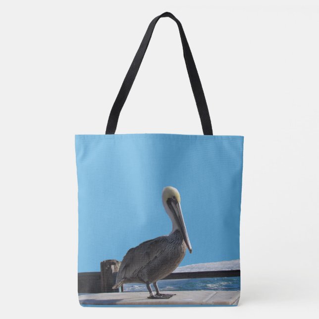Sac fourre-tout (ao) - Pélican au soleil (Devant)