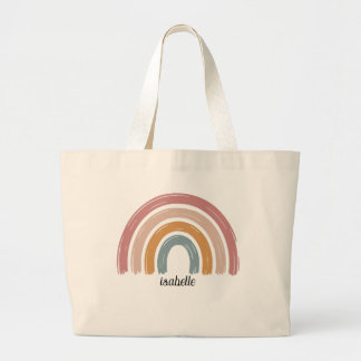 Sac fourre-tout arc-en-ciel Boho personnalisé pour
