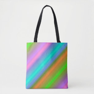 sac fourre-tout arc-en-ciel néon
