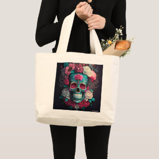 Sac fourre-tout artistique crâne Catrina
