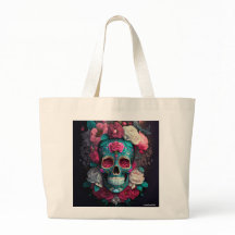 Sac fourre-tout artistique crâne Catrina