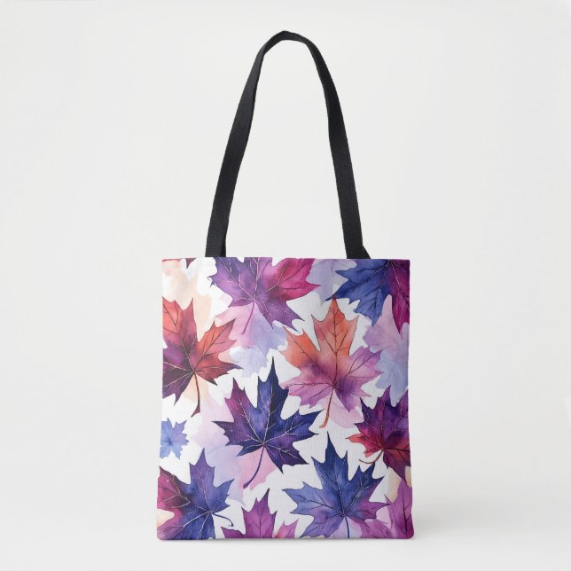 Sac fourre-tout artistique de la feuille d'érable  (Devant)