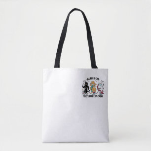 Sac fourre-tout artistique de luxe Barber Cat Shar