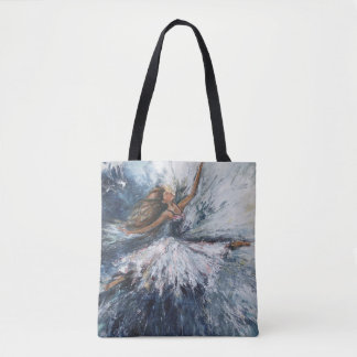 Sac fourre-tout artistique "Elle saute"