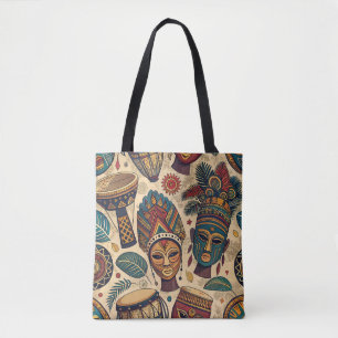 Sac fourre-tout artistique inspiré par l'Afrique