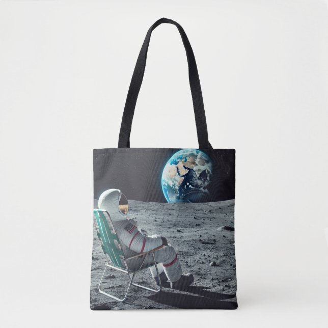 Sac fourre-tout astronaute relaxant - Vue sur la l (Devant)