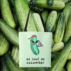 Sac fourre-tout « Aussi cool qu'un concombre »