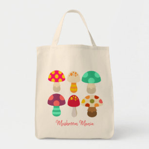 Sac fourre-tout aux champignons colorés