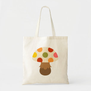 Sac fourre-tout aux champignons colorés