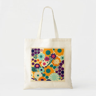 Sac fourre-tout aux motifs floraux colorés