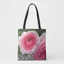 Sac fourre-tout aux roses roses
