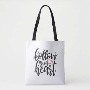 Sac fourre-tout avec citation de la Saint-Valentin