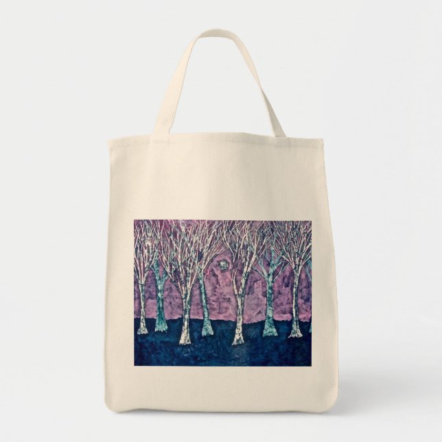 Sac fourre-tout avec des arbres en hiver (Devant)