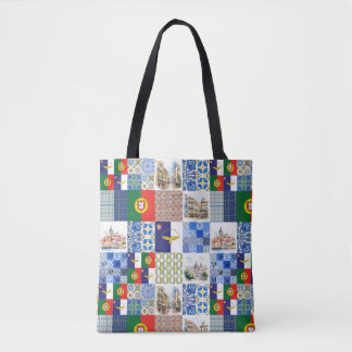 Sac fourre-tout avec drapeau du Portugal et drapea