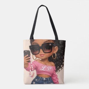 Sac fourre-tout avec illustration de femme Chic Ch