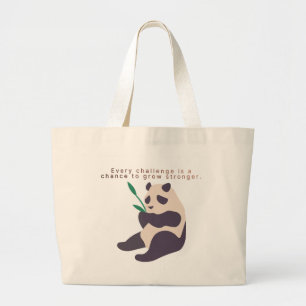 Sac fourre-tout avec illustration de panda inspira