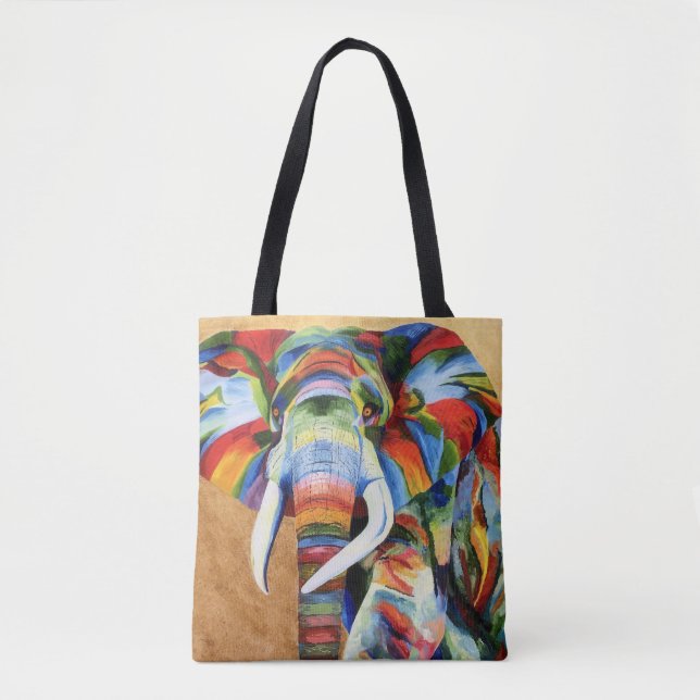 Sac fourre-tout avec la conception d'éléphant (Devant)