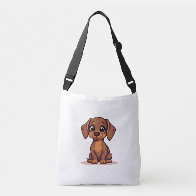 Sac fourre-tout avec mignon Dachshund (Devant)