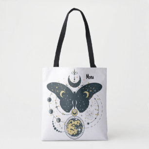 Sac fourre-tout avec papillon mystique et ciel
