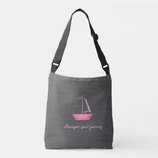 sac fourre-tout avec voilier rose