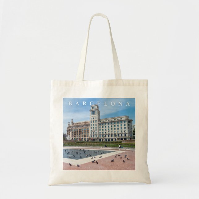 Sac fourre-tout avec vue sur la Plaza de Catalunya (Devant)